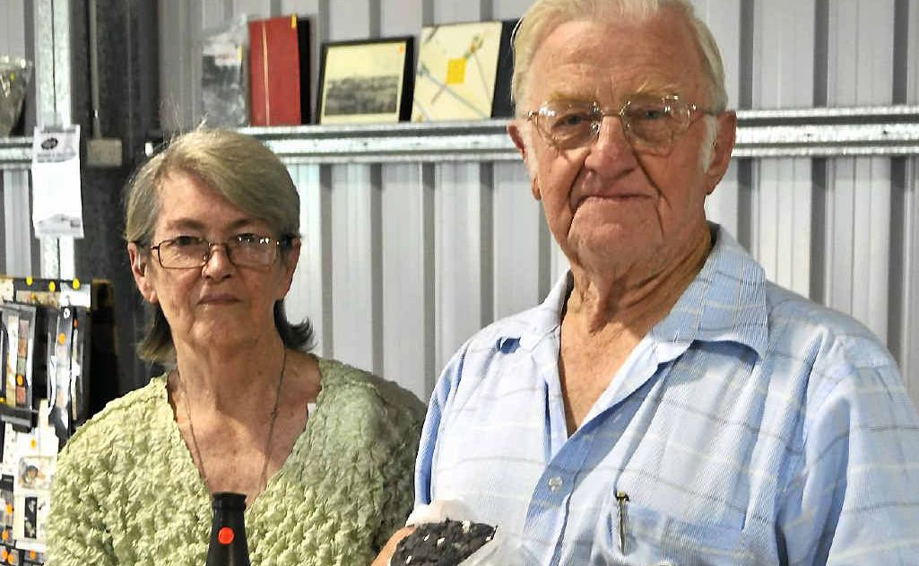Dawn Hole and Syd Woodrow team up to promote antiques, collectables, rocks and minerals at this year’s Rock Swap at the weekend. Dawn Hole and Syd Woodrow team up to promote antiques, collectables, rocks and minerals at this year’s Rock Swap at the weekend.
